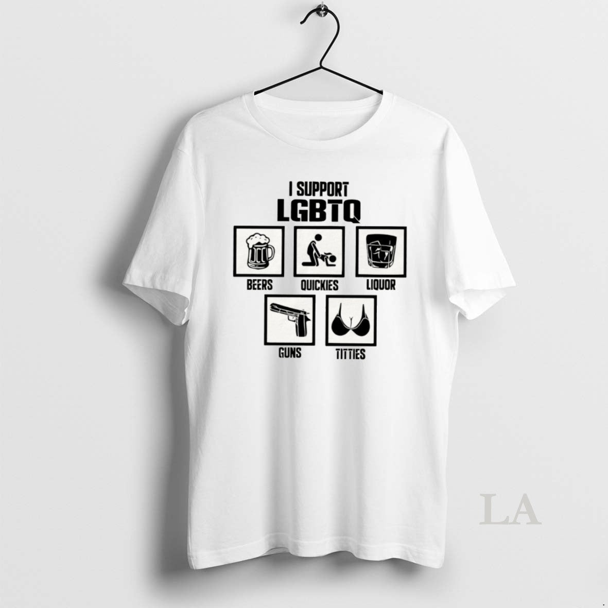 Original I Support Lgbtq Beers Quickies Liquor Guns - Adult & Kids T-Shirts, Sweatshirts & Hoodies apparel design preview 1