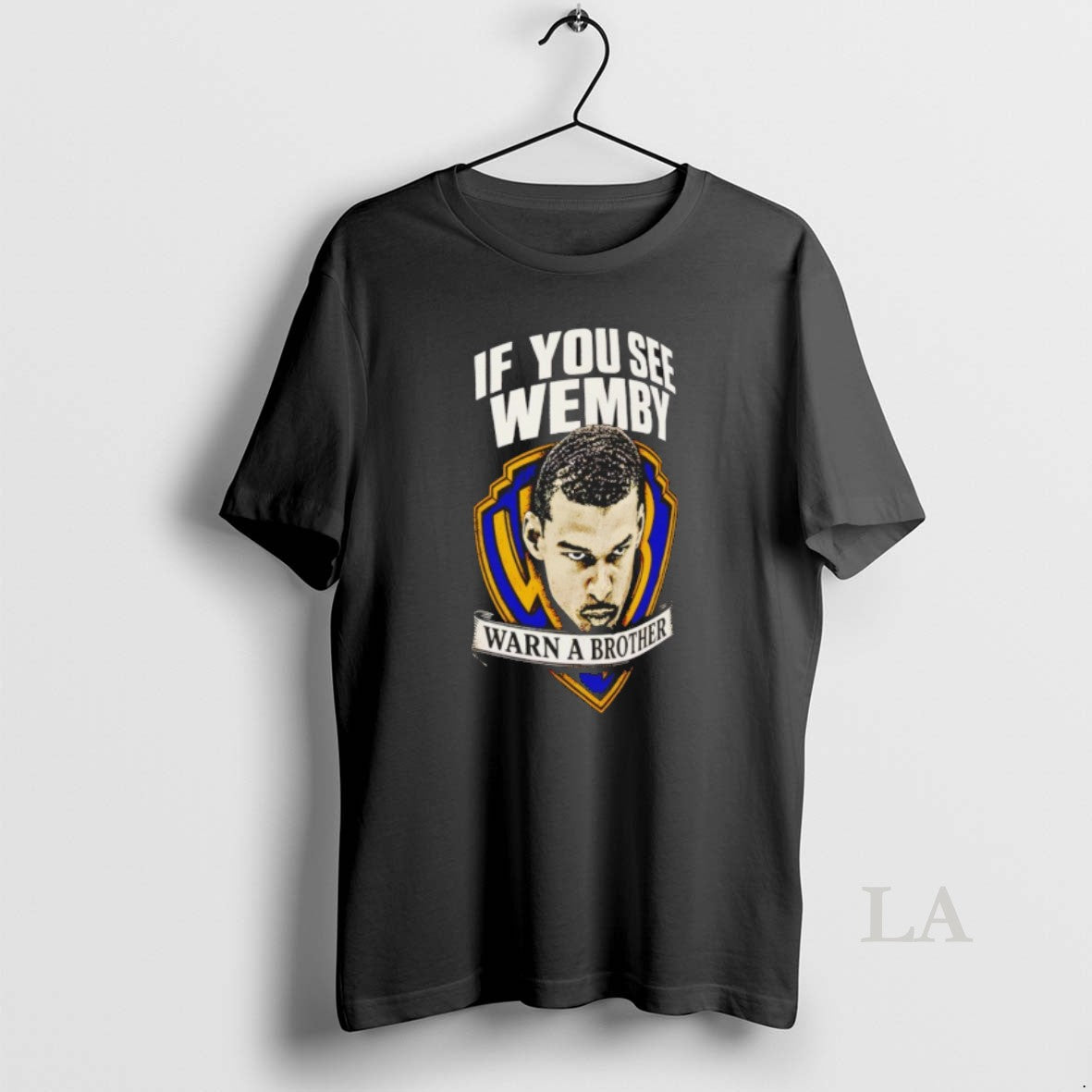 Original If You See Wemby Warn A Brother San Antonio - Adult & Kids T-Shirts, Sweatshirts & Hoodies apparel design preview 1