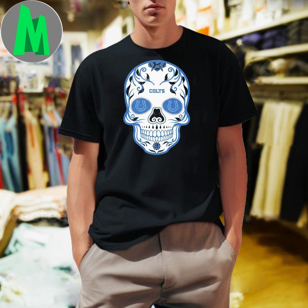 Original Indianapolis Colts Skull Printed - Adult & Kids T-Shirts, Sweatshirts & Hoodies apparel design preview 1