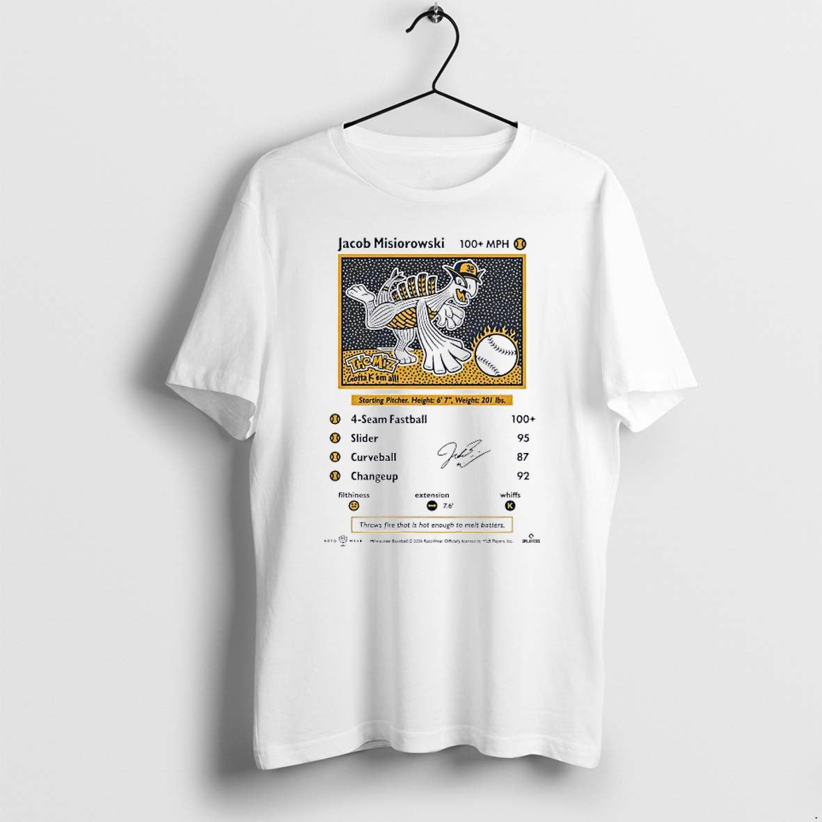 Original Jacob Misiorowski Gotta K Em All Signature - Adult & Kids T-Shirts, Sweatshirts & Hoodies apparel design preview 1