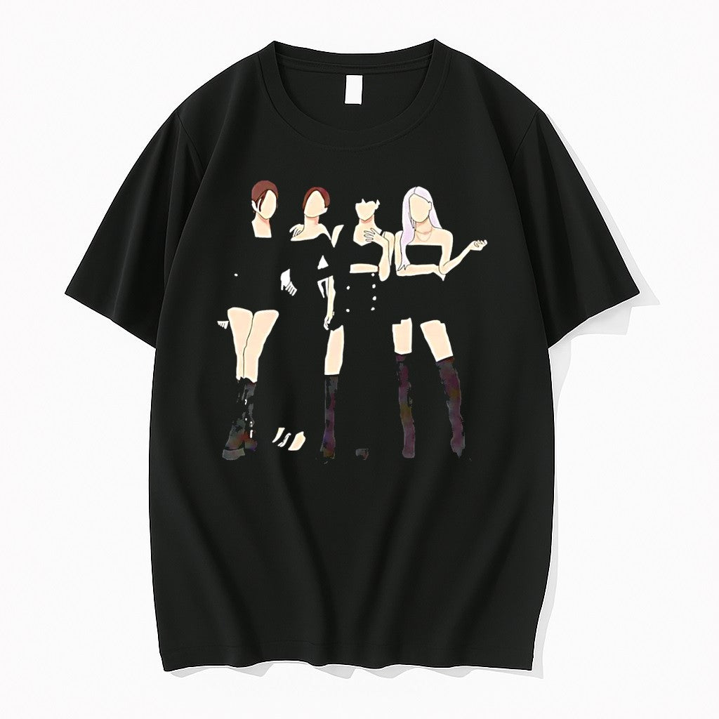 Original Jisoo Jennie Lisa Rose Blackpink Black Jpg - Adult & Kids T-Shirts, Sweatshirts & Hoodies apparel design preview 1