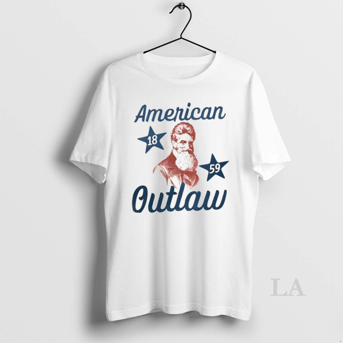 Original John Brown American Outlaw 1859 - Adult & Kids T-Shirts, Sweatshirts & Hoodies apparel design preview 1