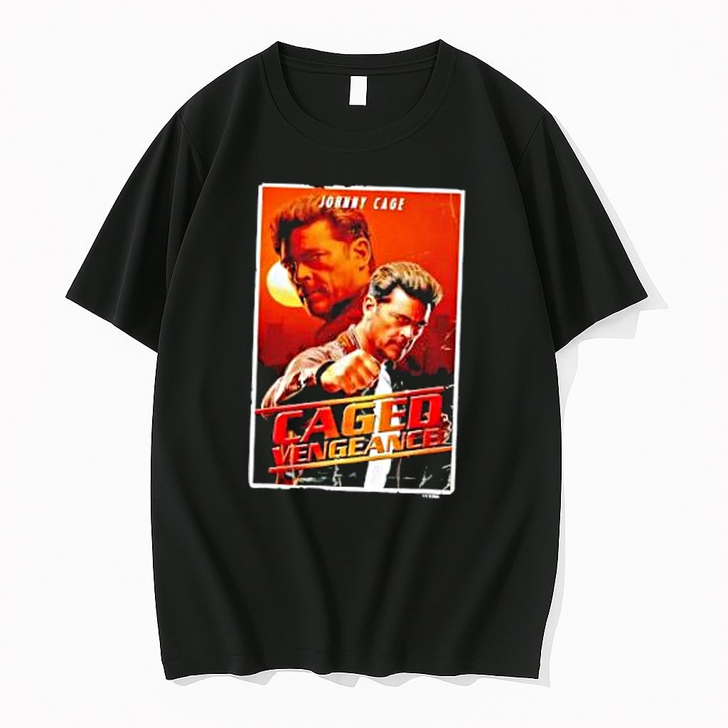 Original Johnny Cage Caged Vengeance Jpg - Adult & Kids T-Shirts, Sweatshirts & Hoodies apparel design preview 1