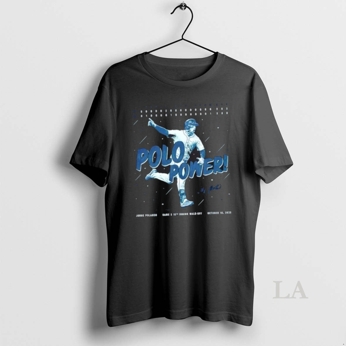 Original Jorge Polanco Seattle Mariners Polo Power - Adult & Kids T-Shirts, Sweatshirts & Hoodies apparel design preview 1