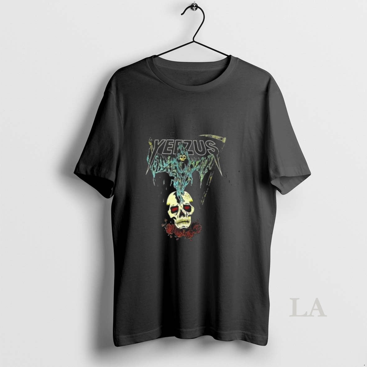 Original Kanye West Ye Yeezus Grim Reaper Skull And - Adult & Kids T-Shirts, Sweatshirts & Hoodies apparel design preview 1