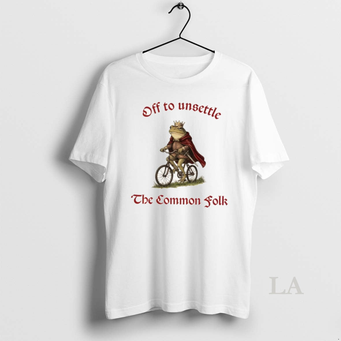 Original King Frog Off To Unsettle The Common Folk - Adult & Kids T-Shirts, Sweatshirts & Hoodies apparel design preview 1