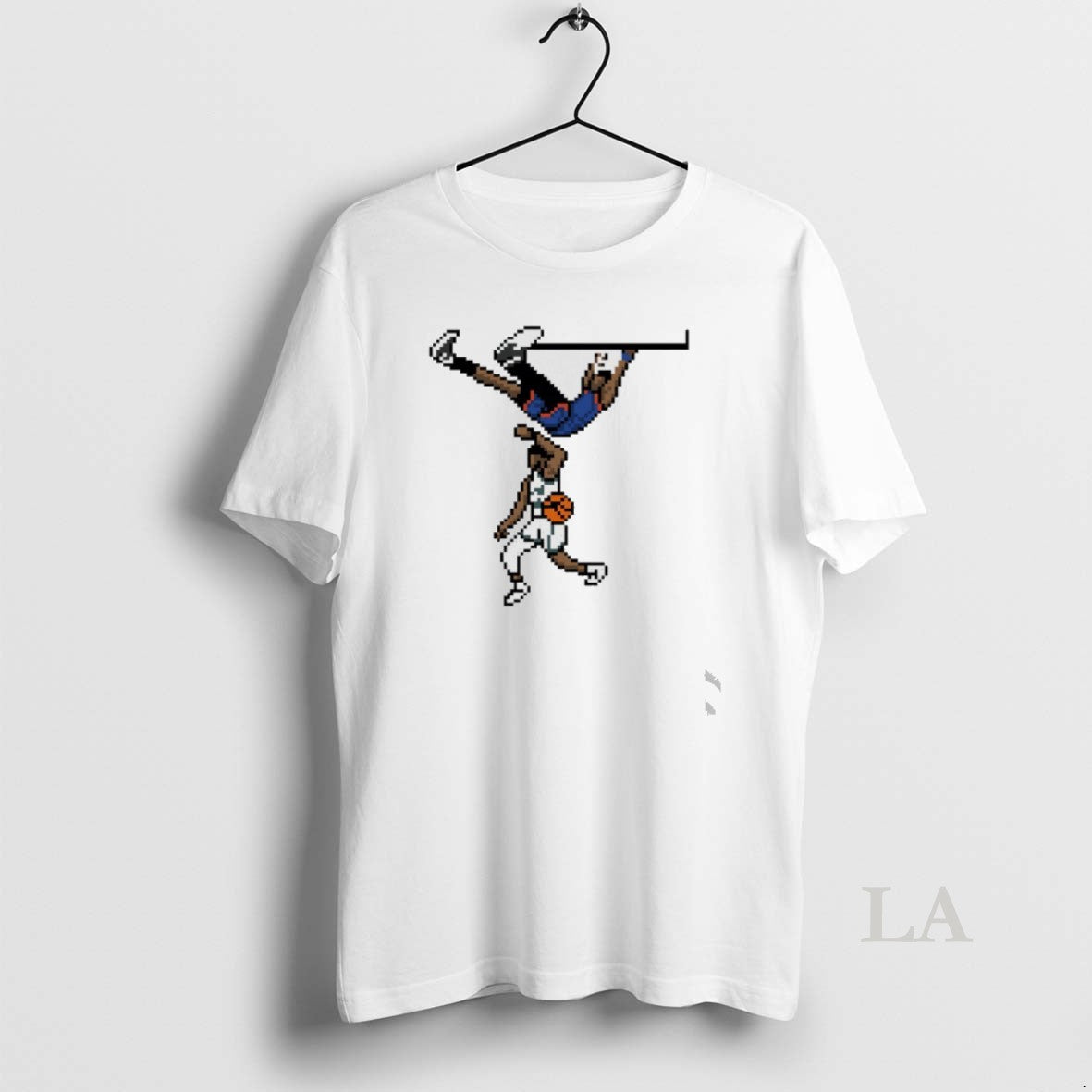 Original Knicks Vs Celtics Og Anunoby Dunks Against - Adult & Kids T-Shirts, Sweatshirts & Hoodies apparel design preview 1