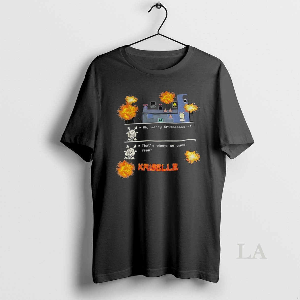 Original Kris Vs Ralsei Oh Merry Krismaaaas Thats - Adult & Kids T-Shirts, Sweatshirts & Hoodies apparel design preview 1