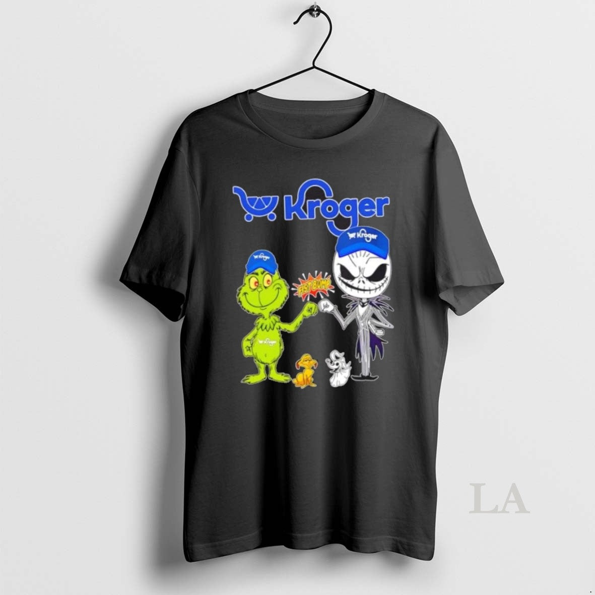 Original Kroger X Grinch And Jack Skellington - Adult & Kids T-Shirts, Sweatshirts & Hoodies apparel design preview 1