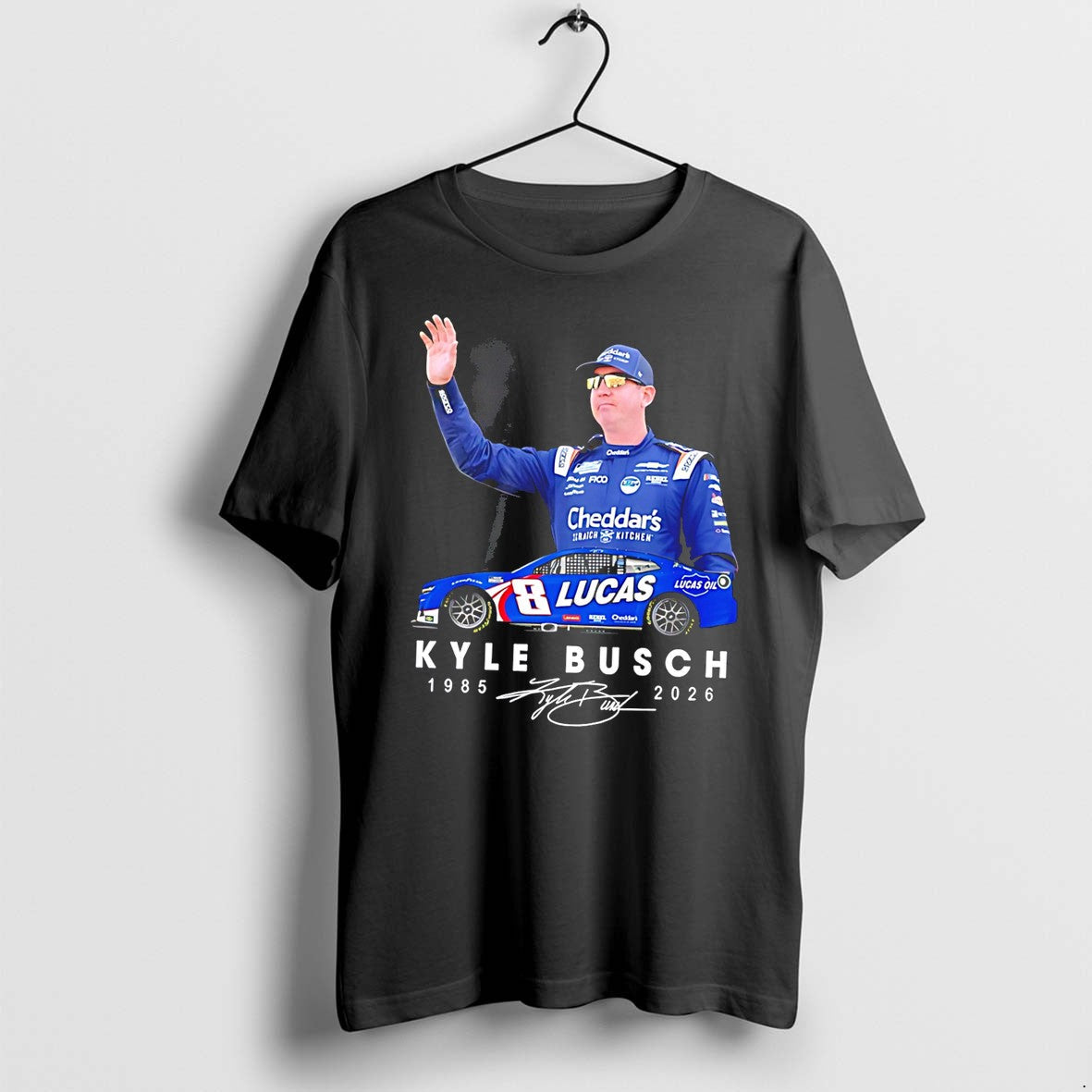 Original Kyle Busch 1985 2026 Number 8 Signature Jpg - Adult & Kids T-Shirts, Sweatshirts & Hoodies apparel design preview 1