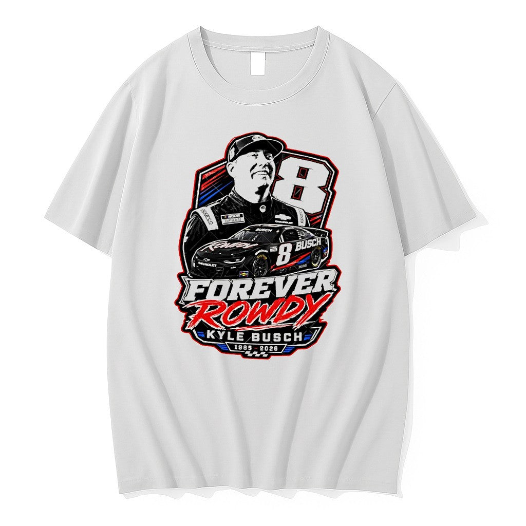 Original Kyle Busch Tribute Racing Memorial Forever - Adult & Kids T-Shirts, Sweatshirts & Hoodies apparel design preview 1