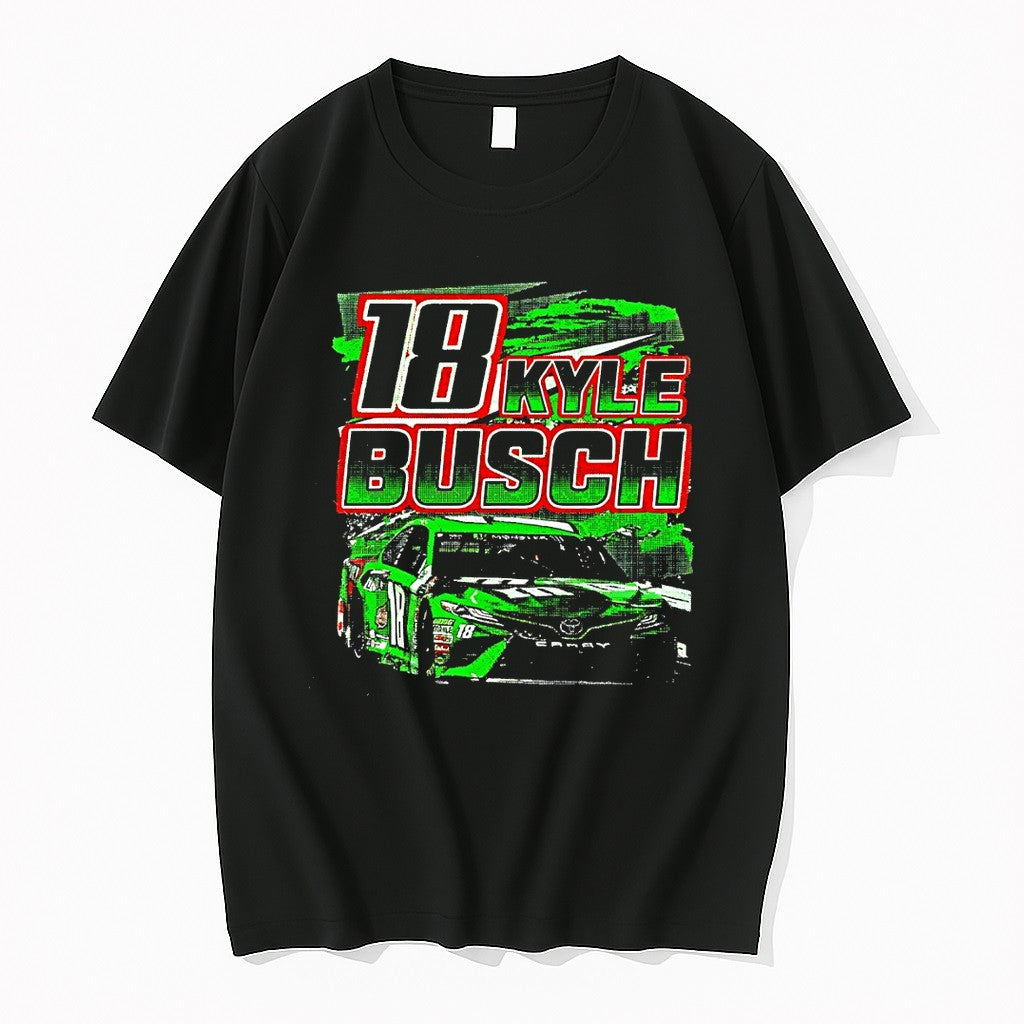 Original Kyle Busch Vintage Nascar 18 Jpg - Adult & Kids T-Shirts, Sweatshirts & Hoodies apparel design preview 1