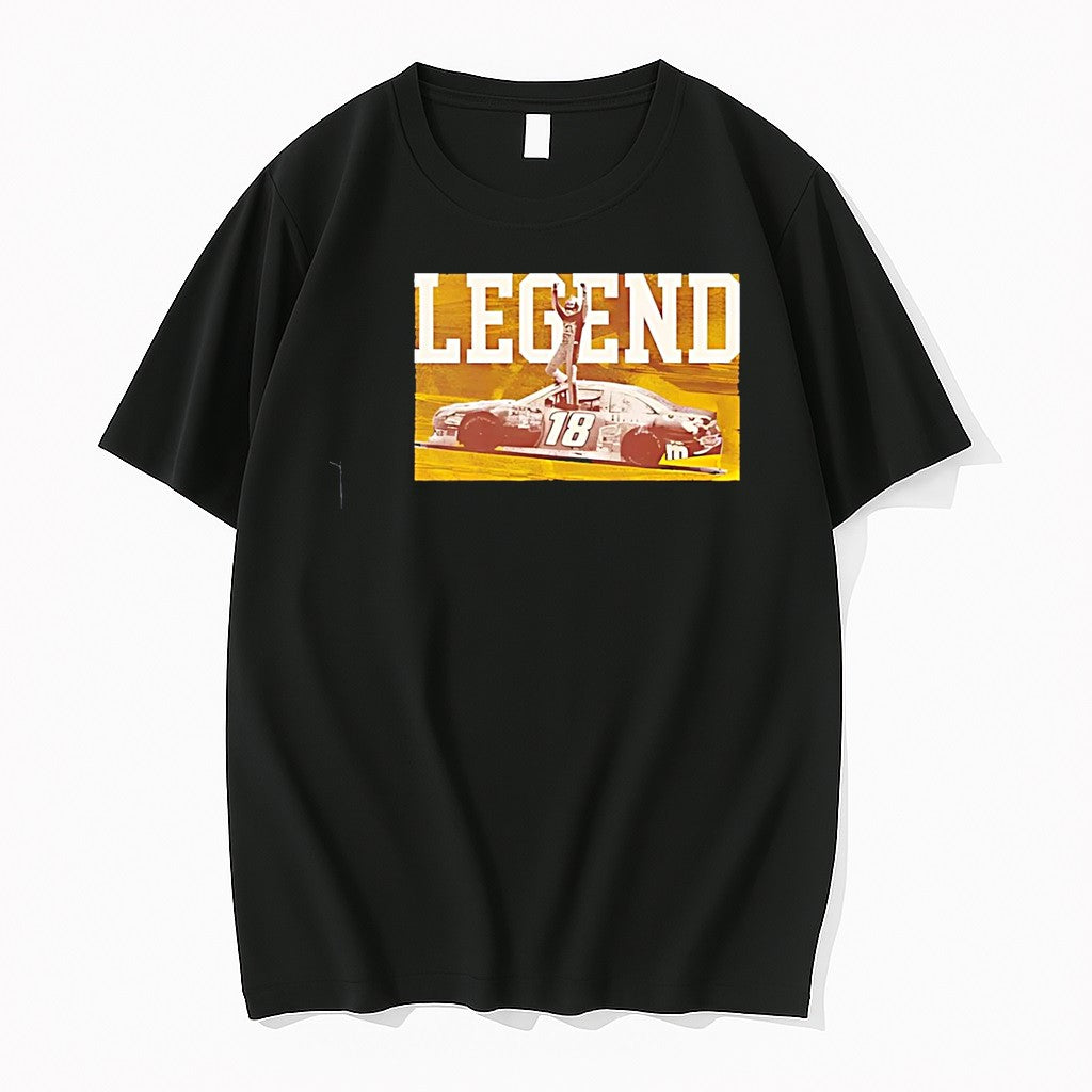 Original Kyle Busch Number 18 Mms Joe Gibbs Racing - Adult & Kids T-Shirts, Sweatshirts & Hoodies apparel design preview 1