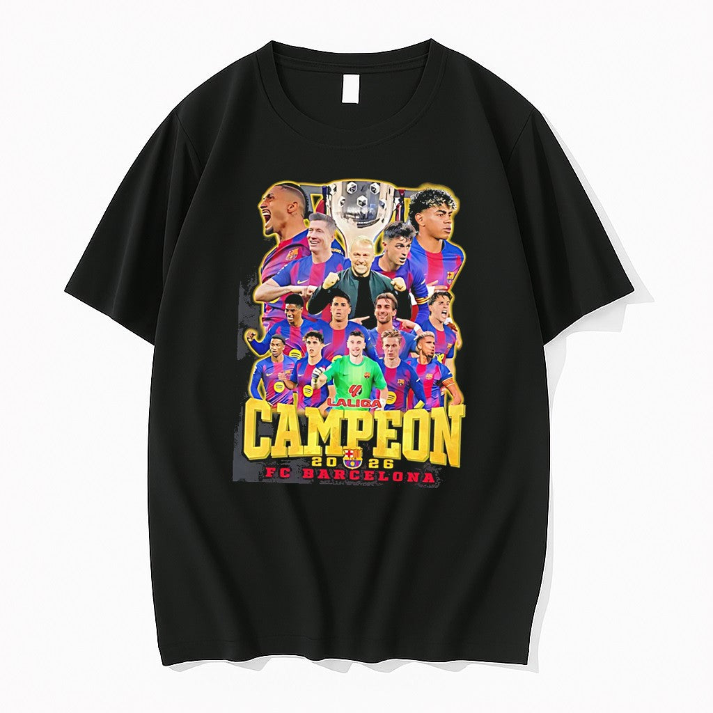Original Laliga Campeon 2026 Fc Barcelona Champions - Adult & Kids T-Shirts, Sweatshirts & Hoodies apparel design preview 1