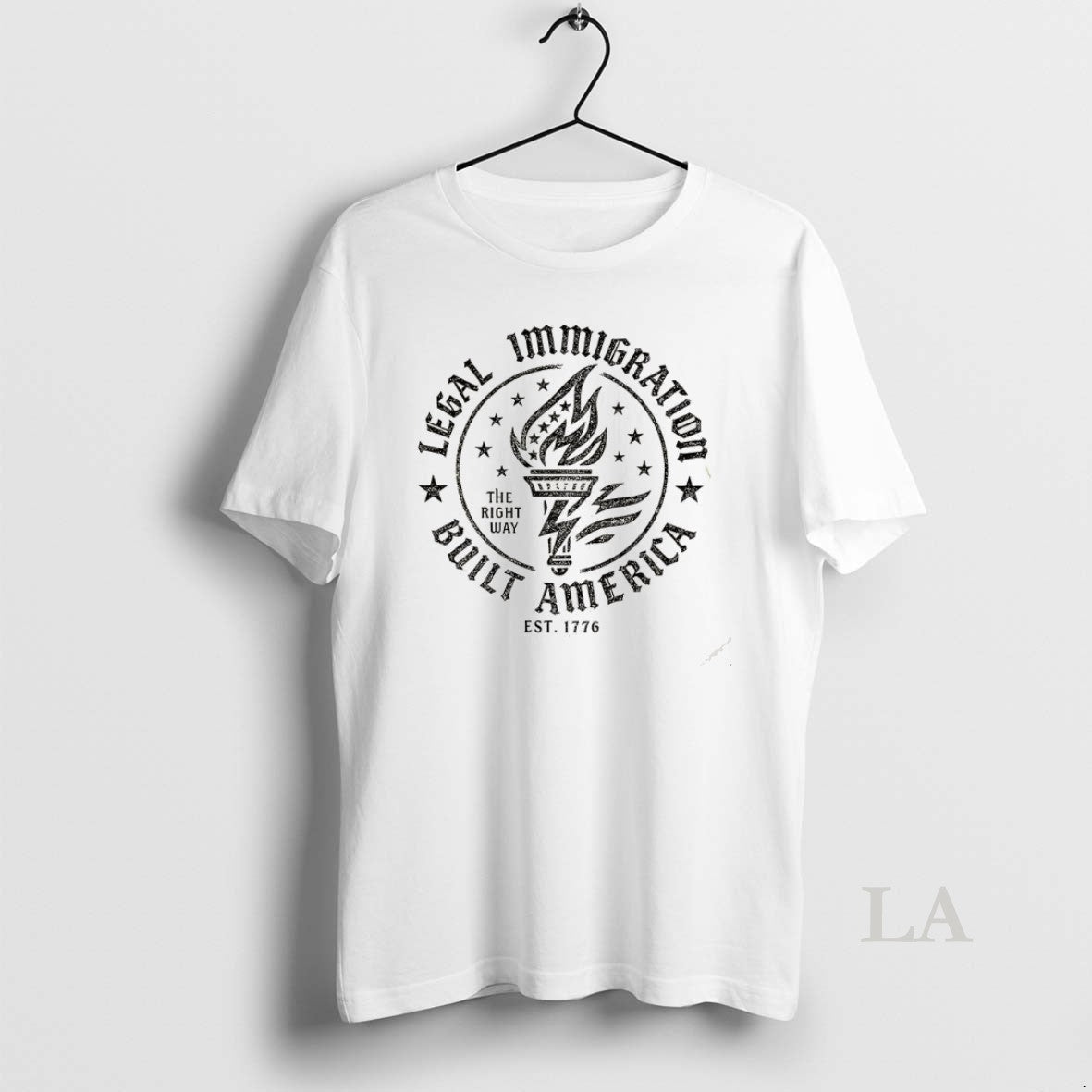 Original Legal Immigration Built America The Right - Adult & Kids T-Shirts, Sweatshirts & Hoodies apparel design preview 1