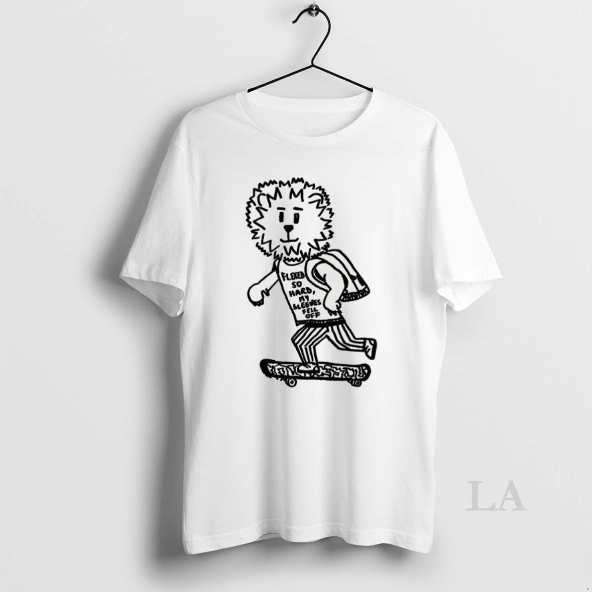 Original Leo Zodiac Lion On Skateboard - Adult & Kids T-Shirts, Sweatshirts & Hoodies apparel design preview 1