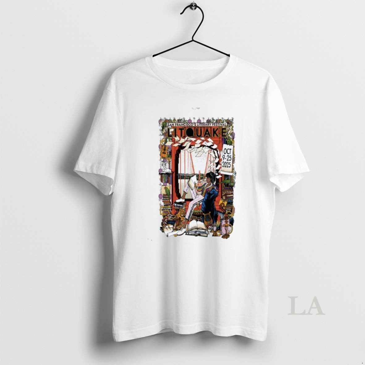 Original Litquake San Francisco Oct 9 25 2025 - Adult & Kids T-Shirts, Sweatshirts & Hoodies apparel design preview 1