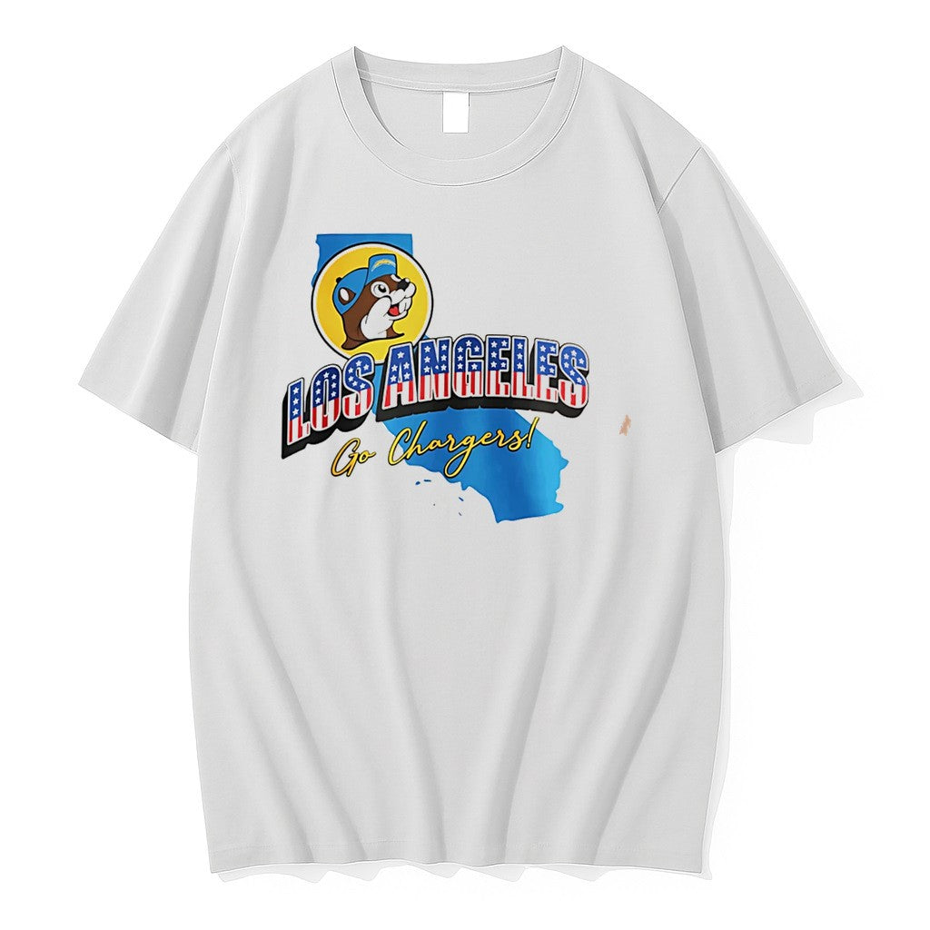Original Los Angeles Chargers Buc Ees Go Patriotic - Adult & Kids T-Shirts, Sweatshirts & Hoodies apparel design preview 1
