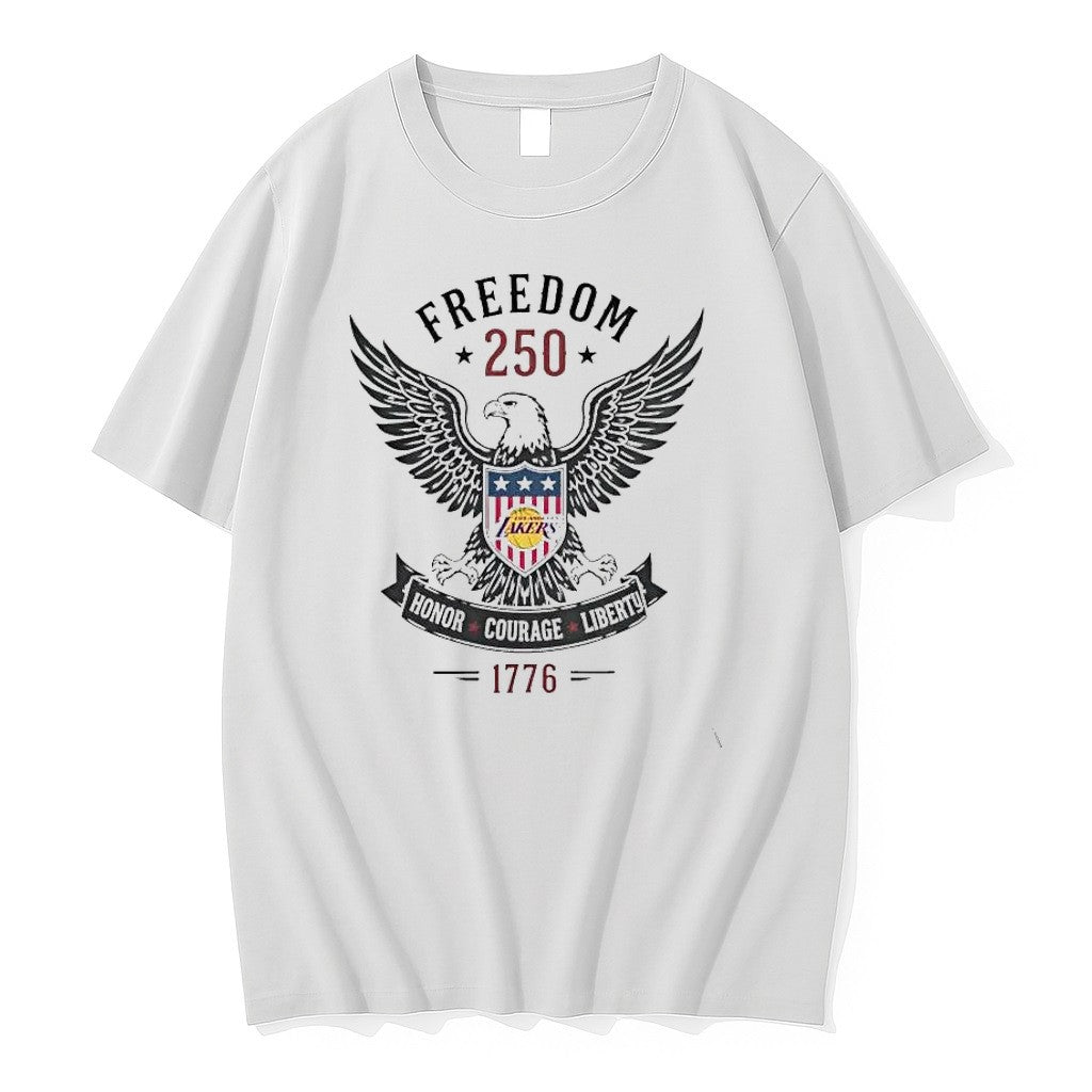 Original Los Angeles Lakers Celebrating Freedom 250 - Adult & Kids T-Shirts, Sweatshirts & Hoodies apparel design preview 1