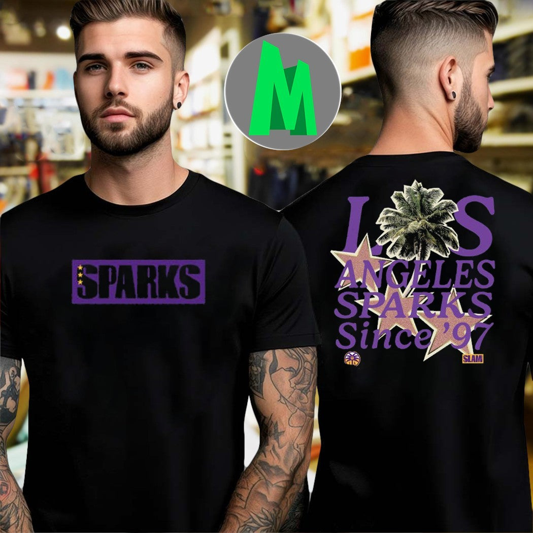 Original Los Angeles Sparks Since '97 Palm Tree Logo - Adult & Kids T-Shirts, Sweatshirts & Hoodies apparel design preview 1