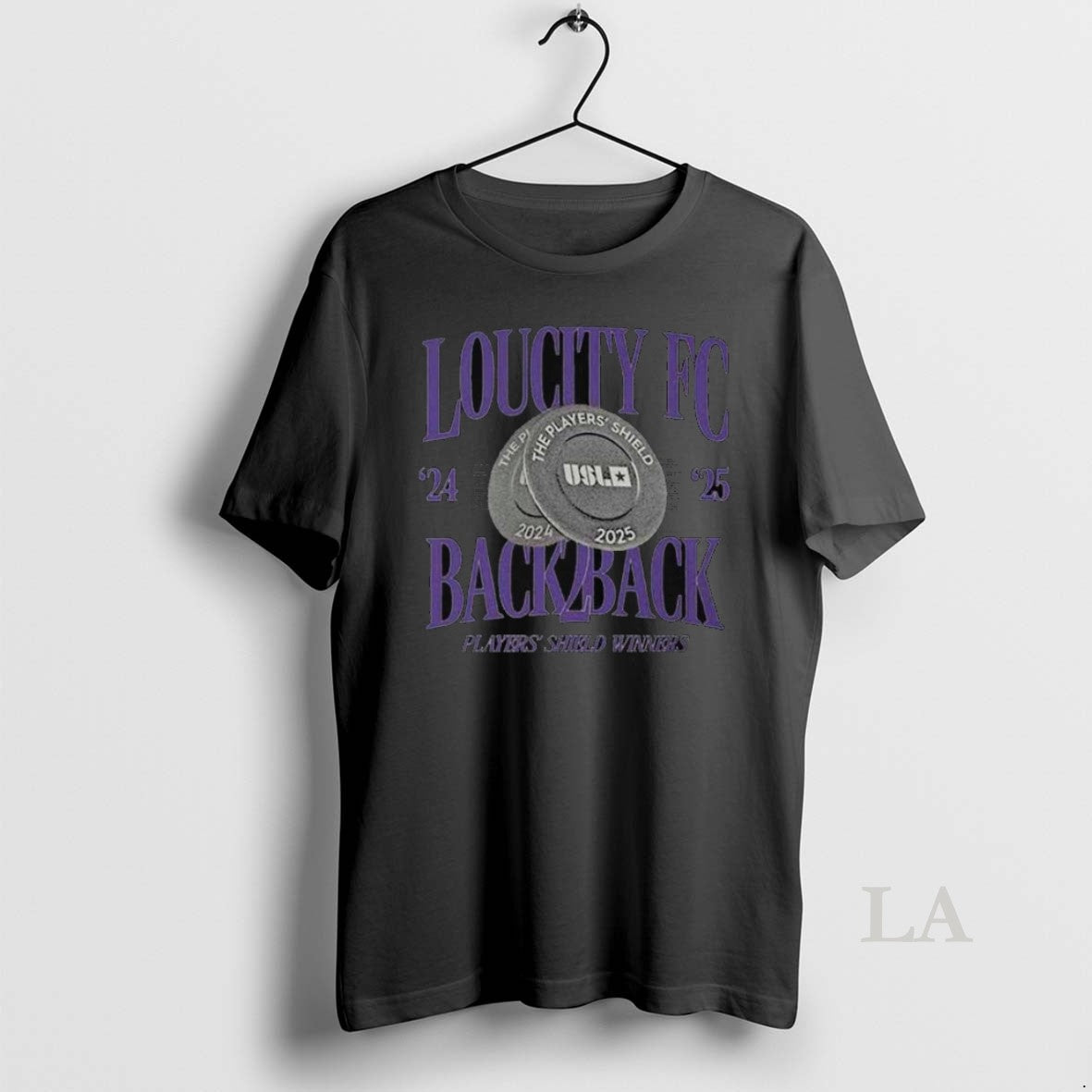 Original Loucity Fc 2024 2025 Back 2 Players Shield - Adult & Kids T-Shirts, Sweatshirts & Hoodies apparel design preview 1
