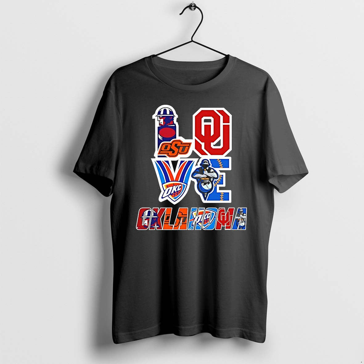Original Love Oklahoma Sports Teams Ou Osu Okc - Adult & Kids T-Shirts, Sweatshirts & Hoodies apparel design preview 1