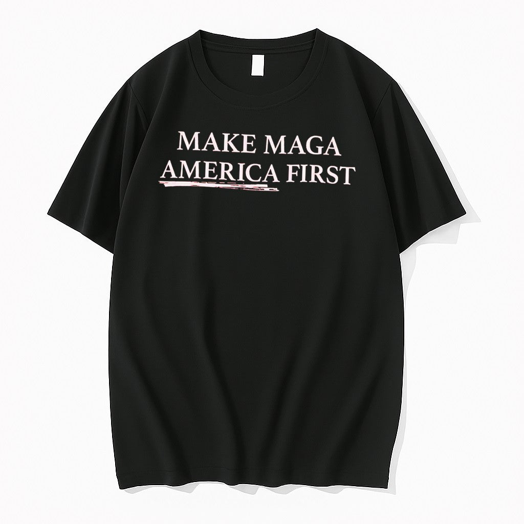 Original Make Maga America First Text Jpg - Adult & Kids T-Shirts, Sweatshirts & Hoodies apparel design preview 1