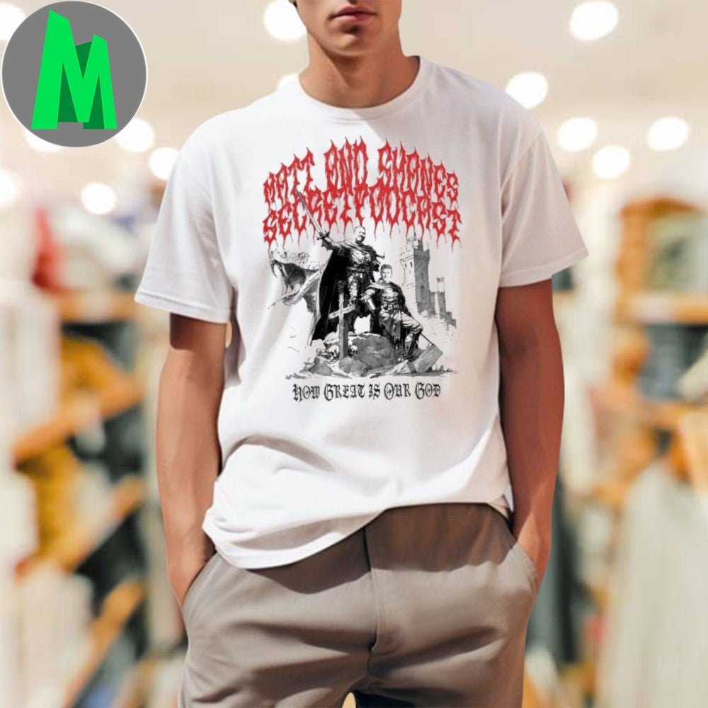 Original Matt Shane's Secret Podcast How Great Is Our - Adult & Kids T-Shirts, Sweatshirts & Hoodies apparel design preview 1