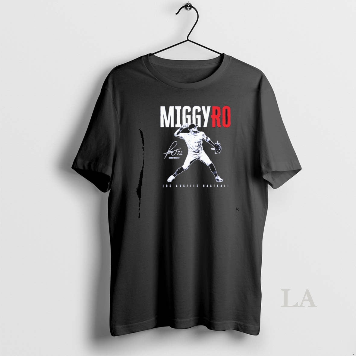 Original Miguel Rojas 72 Los Angeles Baseball Miggyro - Adult & Kids T-Shirts, Sweatshirts & Hoodies apparel design preview 1