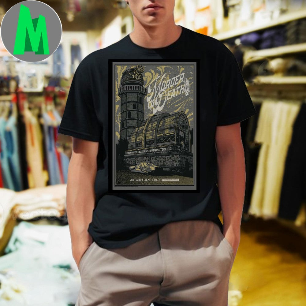 Original Murder By Death Washington, D.C July 11, - Adult & Kids T-Shirts, Sweatshirts & Hoodies apparel design preview 1