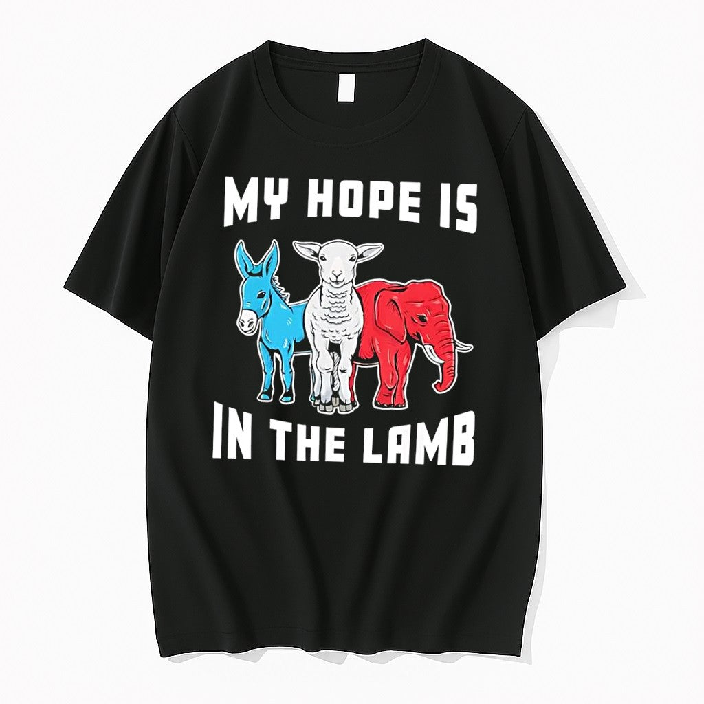 Original My Hope Is In The Lamb Christian Political - Adult & Kids T-Shirts, Sweatshirts & Hoodies apparel design preview 1