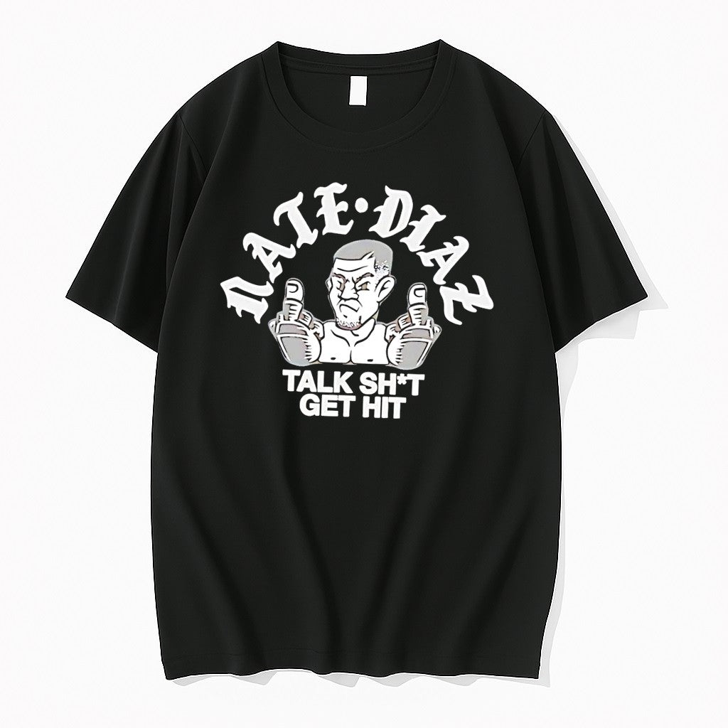 Original Nate Diaz Talk Shit Get Hit Stockton Slap - Adult & Kids T-Shirts, Sweatshirts & Hoodies apparel design preview 1