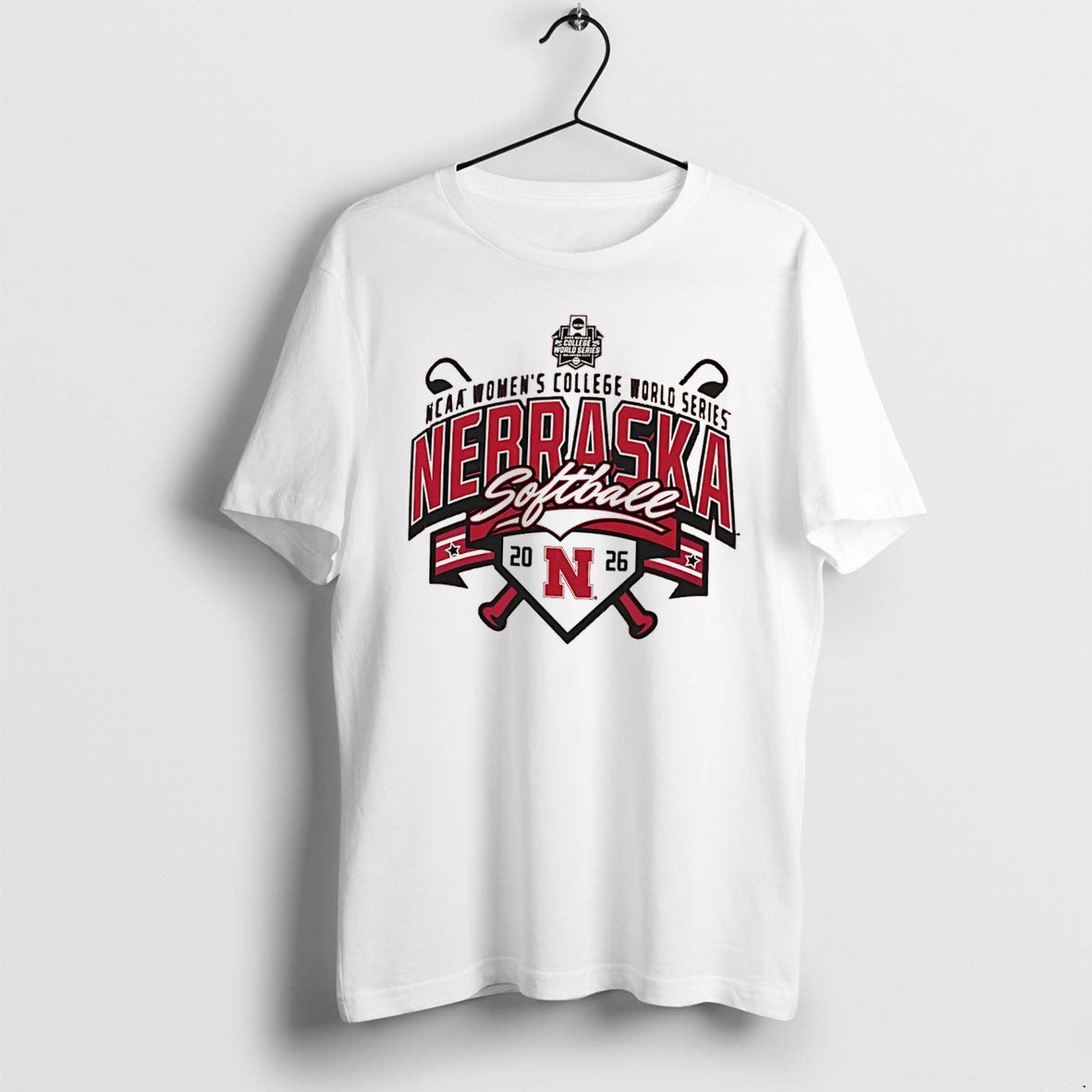 Original Nebraska Softball Womens College World - Adult & Kids T-Shirts, Sweatshirts & Hoodies apparel design preview 1