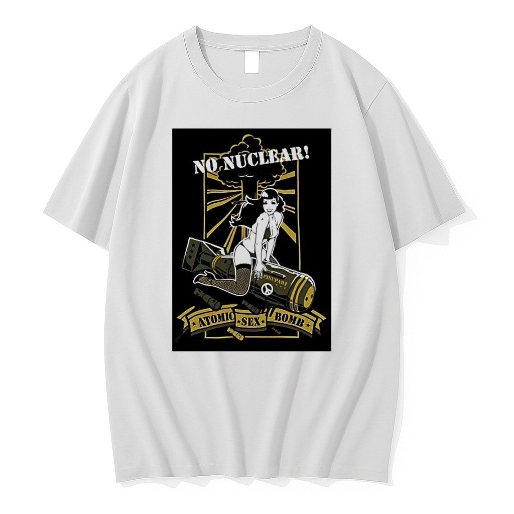 Original No Nuclear Pinup Girl Atomic Sexy Bomb Jpg - Adult & Kids T-Shirts, Sweatshirts & Hoodies apparel design preview 1
