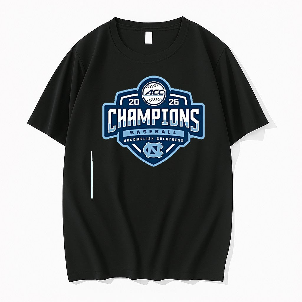 Original North Carolina Tar Heels 2026 Acc Baseball - Adult & Kids T-Shirts, Sweatshirts & Hoodies apparel design preview 1