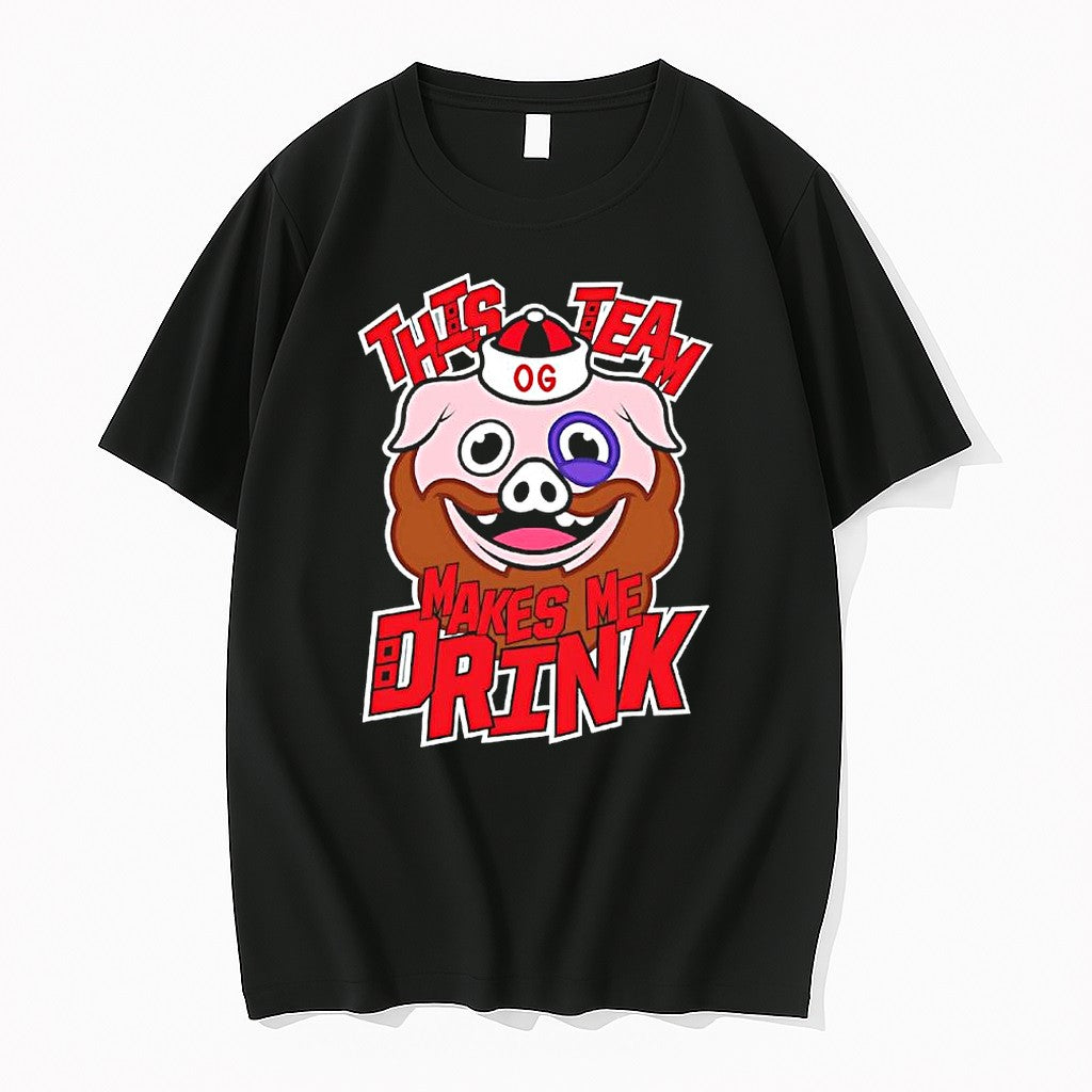 Original Og Bearded Pig This Team Make Me Drink Jpg - Adult & Kids T-Shirts, Sweatshirts & Hoodies apparel design preview 1