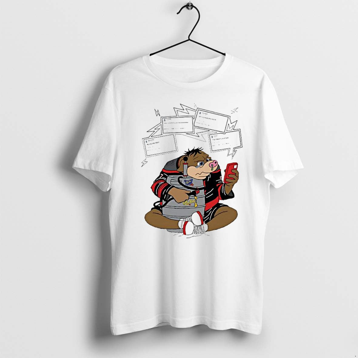 Original Og Drunk Pig Hockey Jpg - Adult & Kids T-Shirts, Sweatshirts & Hoodies apparel design preview 1