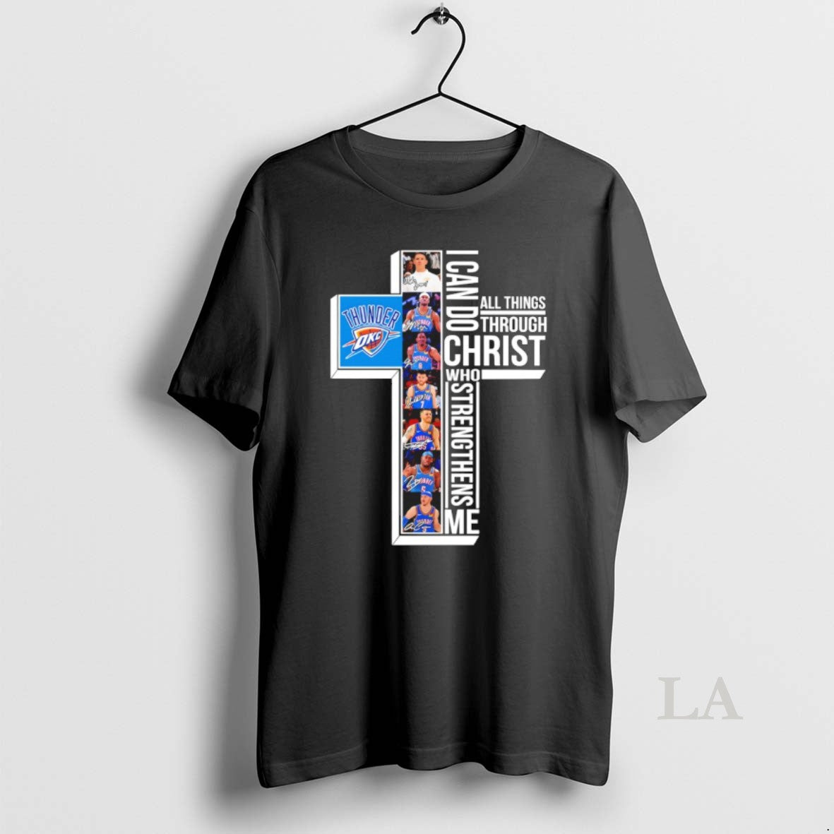 Original Oklahoma City Thunder I Can Do All Things - Adult & Kids T-Shirts, Sweatshirts & Hoodies apparel design preview 1