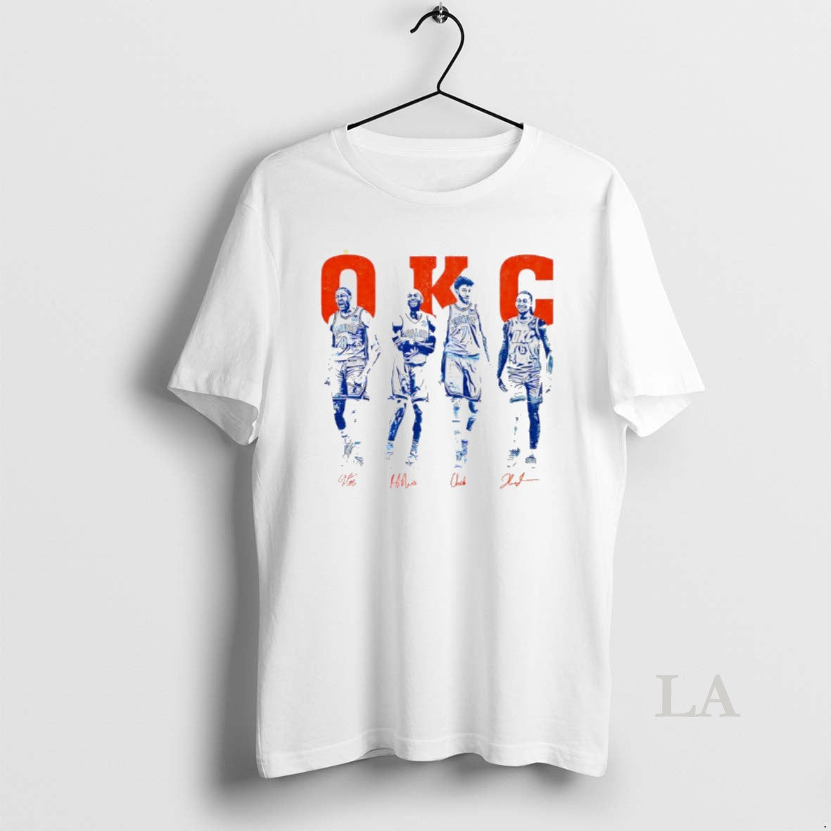 Original Oklahoma City Thunder Okc Players Signature - Adult & Kids T-Shirts, Sweatshirts & Hoodies apparel design preview 1
