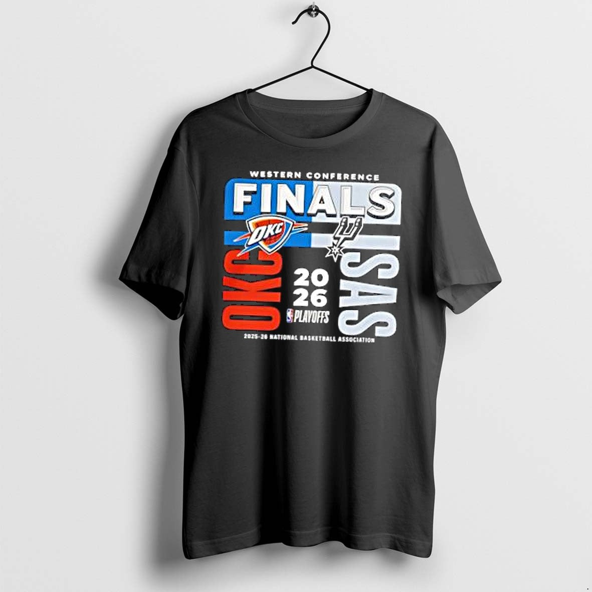 Original Oklahoma City Thunder Vs San Antonio Spurs - Adult & Kids T-Shirts, Sweatshirts & Hoodies apparel design preview 1