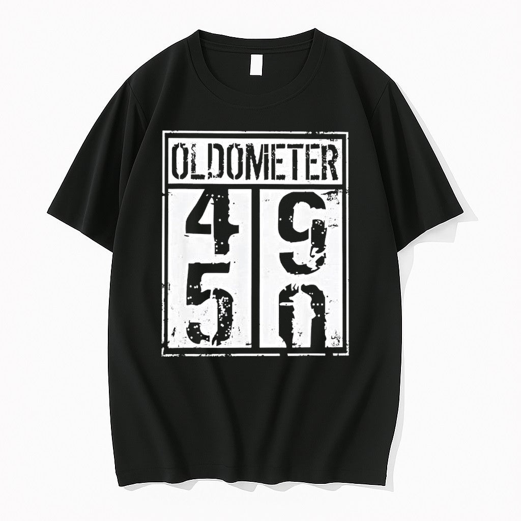 Original Oldometer 50th Birthday 49 50 Years Old Joke - Adult & Kids T-Shirts, Sweatshirts & Hoodies apparel design preview 1