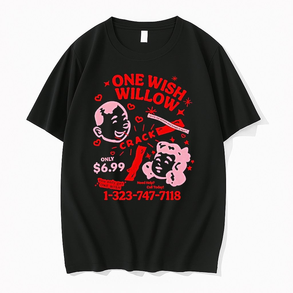 Original One Wish Willow You Only Get Jpg - Adult & Kids T-Shirts, Sweatshirts & Hoodies apparel design preview 1