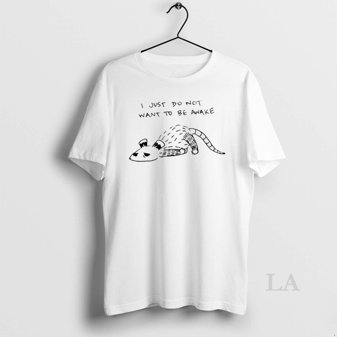 Original Opossum I Just Do Not Want To Be Awake - Adult & Kids T-Shirts, Sweatshirts & Hoodies apparel design preview 1