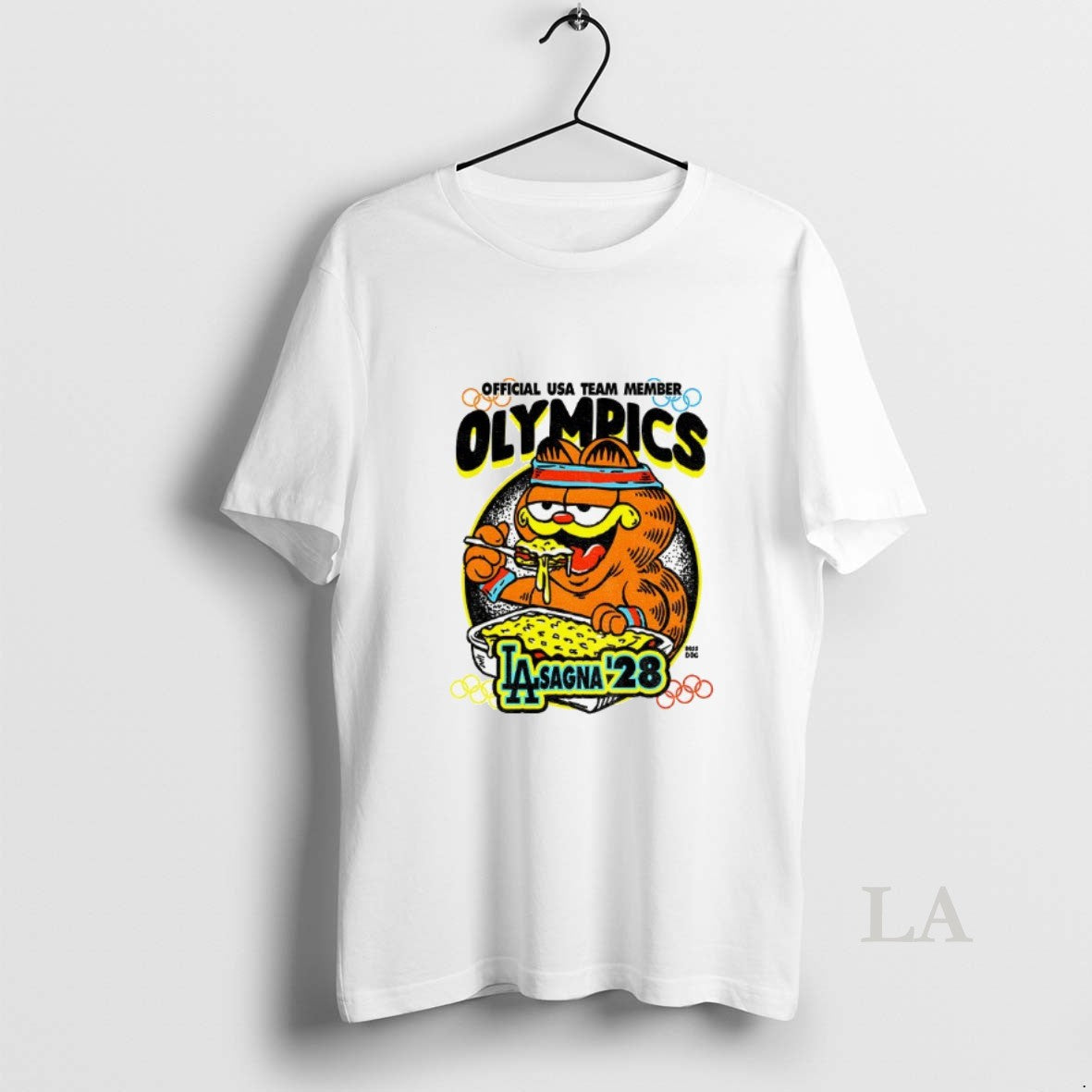 Original Orange Cat Usa Team Member Olympics Los - Adult & Kids T-Shirts, Sweatshirts & Hoodies apparel design preview 1