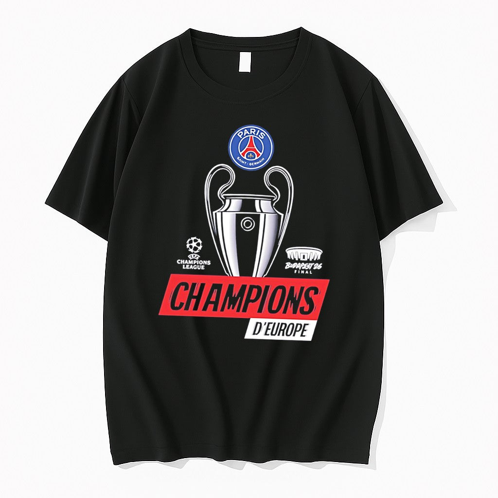 Original Psg Champions Deurope 2026 Jpg - Adult & Kids T-Shirts, Sweatshirts & Hoodies apparel design preview 1