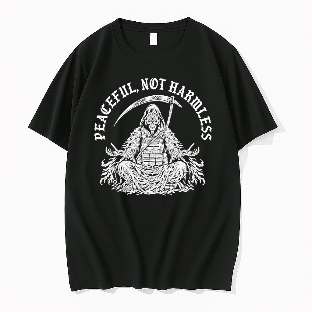 Original Peaceful Not Harmless Meditating Tactical - Adult & Kids T-Shirts, Sweatshirts & Hoodies apparel design preview 1