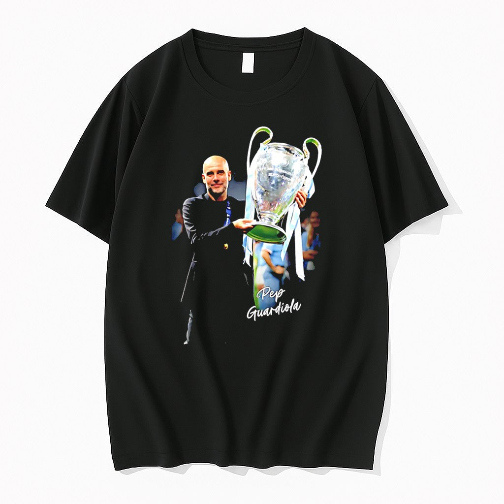 Original Pep Guardiola Manchester City 2026 Champions - Adult & Kids T-Shirts, Sweatshirts & Hoodies apparel design preview 1