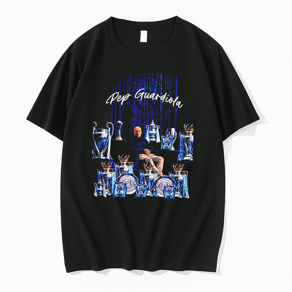 Original Pep Guardiola Manchester City 2026 Champions - Adult & Kids T-Shirts, Sweatshirts & Hoodies apparel design preview 1