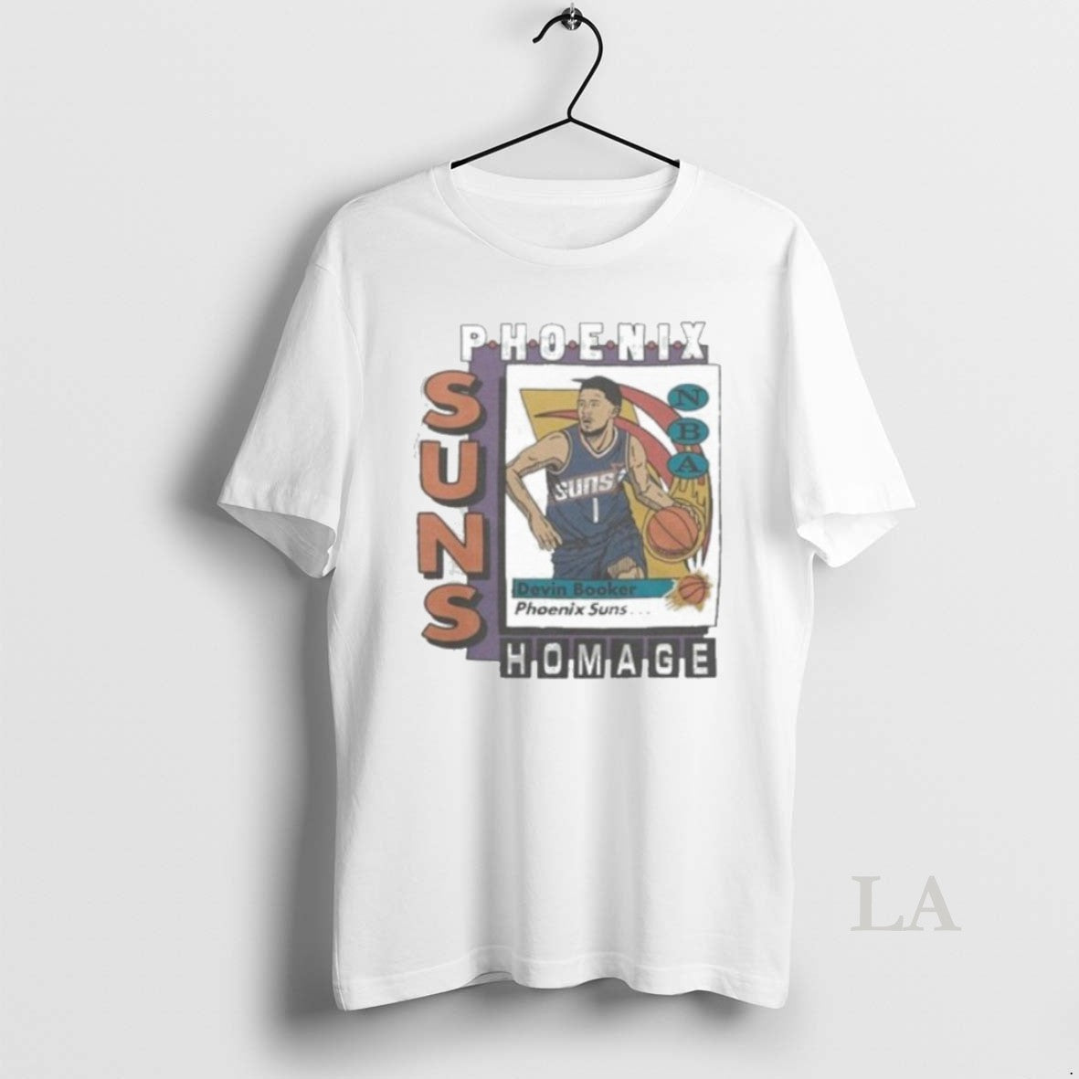 Original Phoenix Suns Trading Card Devin Booker - Adult & Kids T-Shirts, Sweatshirts & Hoodies apparel design preview 1