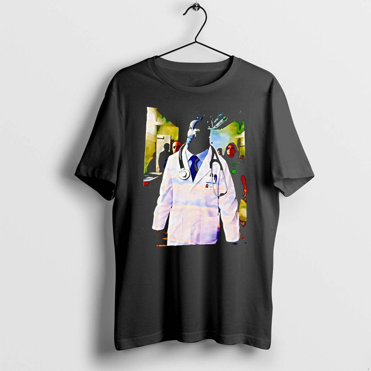 Original Pigeon Doctor Funny Surreal Medical Jpg - Adult & Kids T-Shirts, Sweatshirts & Hoodies apparel design preview 1